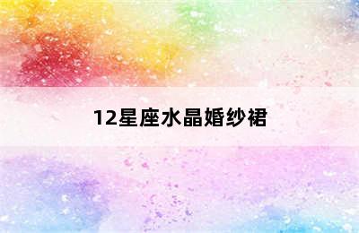 12星座水晶婚纱裙