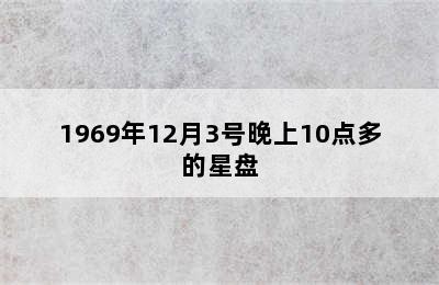 1969年12月3号晚上10点多的星盘