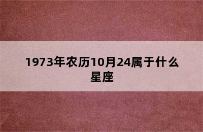 1973年农历10月24属于什么星座