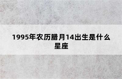 1995年农历腊月14出生是什么星座