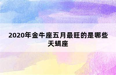 2020年金牛座五月最旺的是哪些天蝎座