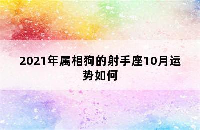 2021年属相狗的射手座10月运势如何