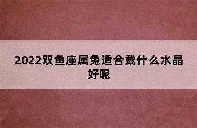 2022双鱼座属兔适合戴什么水晶好呢