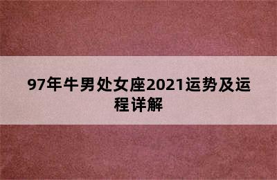 97年牛男处女座2021运势及运程详解