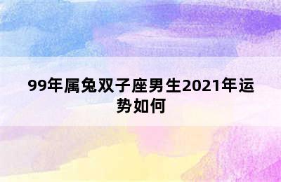 99年属兔双子座男生2021年运势如何