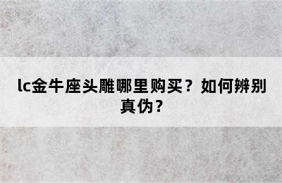 lc金牛座头雕哪里购买？如何辨别真伪？