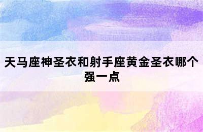 天马座神圣衣和射手座黄金圣衣哪个强一点