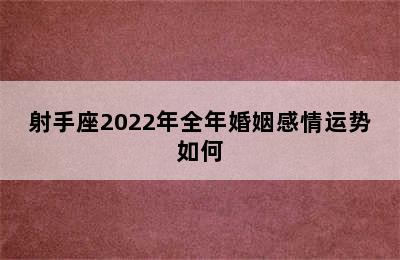 射手座2022年全年婚姻感情运势如何