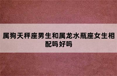 属狗天秤座男生和属龙水瓶座女生相配吗好吗