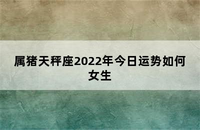 属猪天秤座2022年今日运势如何女生