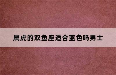 属虎的双鱼座适合蓝色吗男士