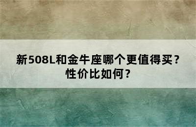 新508L和金牛座哪个更值得买？性价比如何？