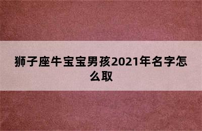 狮子座牛宝宝男孩2021年名字怎么取