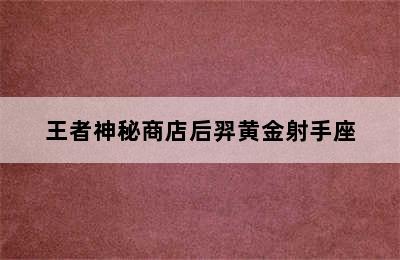 王者神秘商店后羿黄金射手座