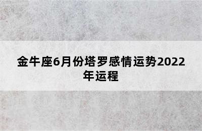 金牛座6月份塔罗感情运势2022年运程