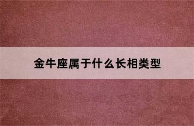 金牛座属于什么长相类型