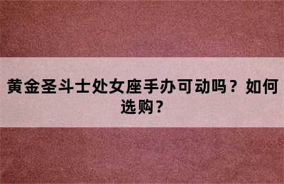 黄金圣斗士处女座手办可动吗？如何选购？